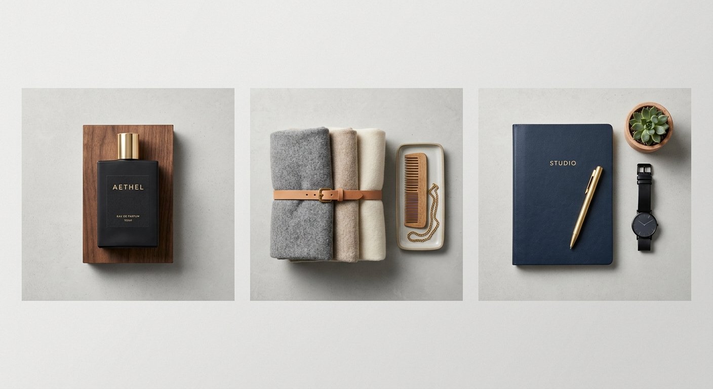 A perfectly aligned product photo grid for a modern ecommerce layout.